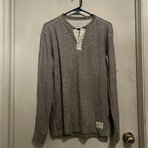American eagle gray collared shirt